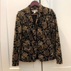 Michael Kors Velvet paisley jacket.